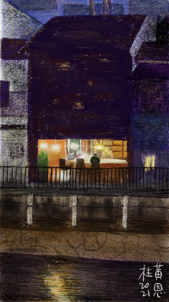 후쿠오카의 밤산책