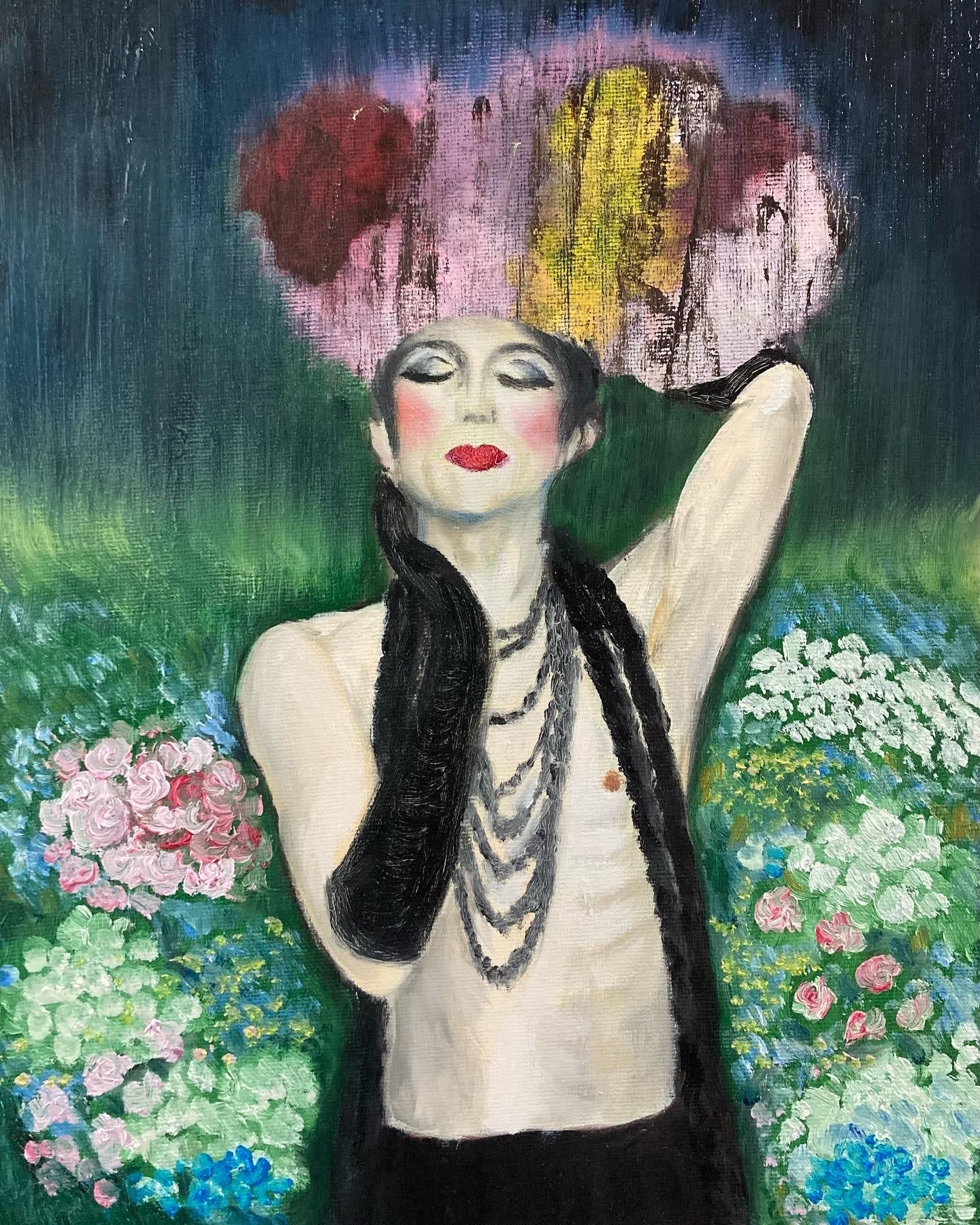 낮은 곳에서 하이힐을 신고 높은 곳에서 토슈즈를