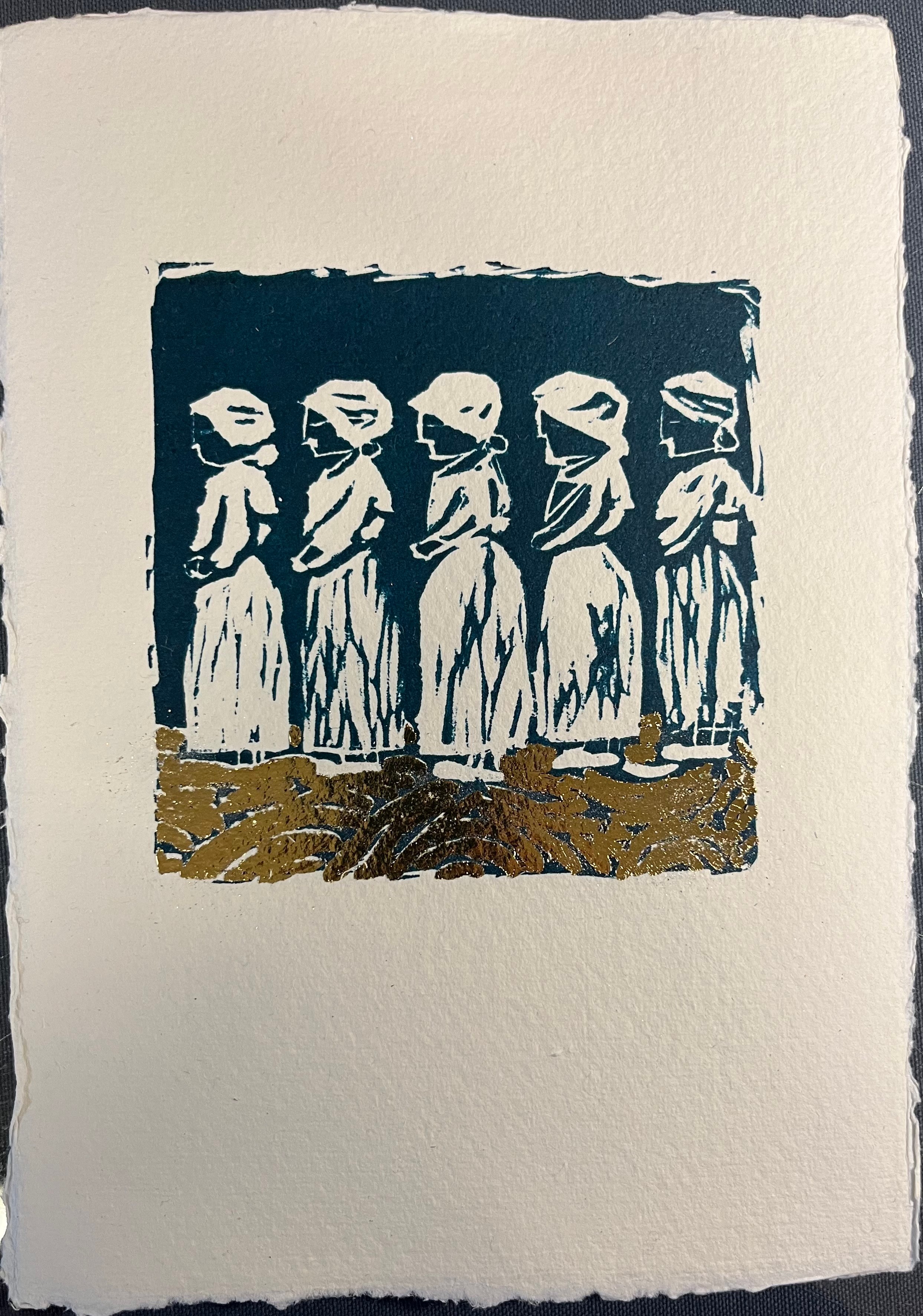 슬픈 족속 (리놀륨 판화)